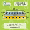 Bếp nướng Gas không khói THE GARDEN BN-06N | 6 HỌNG NGẮN