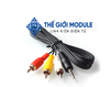 Cáp AV 3.5mm ra 3 đầu bông sen dài 1 mét