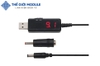 Cáp chuyển đổi USB 5V DC5.5/3.5mm sang 9V12V (sạc máy hút bụi, nguồn dự phòng Wifi)