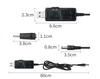 Cáp chuyển đổi USB 5V DC5.5/3.5mm sang 9V12V (sạc máy hút bụi, nguồn dự phòng Wifi)