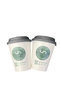 Cốc giấy cà phê + nắp logo HQ