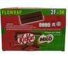 Bánh xốp phủ socola kit kat milo 16g