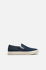 Giày lười Zara chính hãng Xanh Denim Plimsolls - Slip on blue
