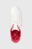 [ Hàng Auth ] Giày hàng hiệu Tommy Hilfiger Elevated Essential Leather Monogram Court Trainers Pink White - Trắng hồng