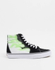 Giày Vans chính hãng Old Skool Green Flame