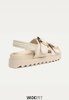 Giày Sandal Stradivarius chính hãng WIDE FIT WOMEN'S FLAT - Sandals - white