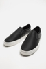 Giày sneaker slip on Zara chính hãng Black White Classic - Đen trắng Dáng cổ điển