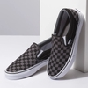 Giày Vans chính hãng Slip on Checkerboard Black Pewter - Đen Xám