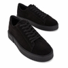 Giày sneaker thời trang VAGABOND Derek low-top sneakers All black Suede - Đen da lộn