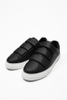 Giày sneaker Zara chính hãng Quai dán Velcro Đen Da - Black Leather