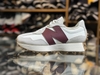 Giày Sneaker New Balance 327 Burgundy chính hãng Classic [Top Best Seller] - Có big size - Trắng đỏ