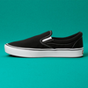 Giày Vans chính hãng Slip on Black white Comfycush