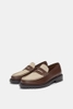Giày Loafer Pull&Bear Chunky Contrast chính hãng - Nâu