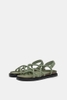 Giày sandals Pull&Bear chính hãng Cord khaki - Xanh rêu
