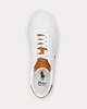 Giày sneaker hàng hiệu Polo Ralph Lauren Heritage Court II White Tan chính hãng - Trắng nâu