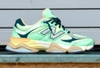Giày sneaker chính hãng New Balance 9060 Lace Up Sweetgrass Deep Ocean - Xanh lá