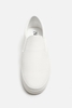 Giày sneaker slip on Zara chính hãng All White Classic - Trắng Dáng cổ điển