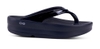 Dép phục hồi sức khoẻ chính hãng OOFOS Healthy Platform Black Sandal - Đen đế cao