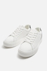 Giày sneaker Zara chính hãng White Platform - Dáng đế dày Trắng phối màu