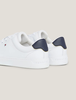 [ Hàng Auth ] Giày hàng hiệu Tommy Hilfiger White Essential Leather Flag Cupsole Trainers  - Trắng