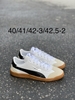 Giày Puma chính hãng CLUB 5V5 Black White Gold Gumsole Suede - Trắng đen đế gum