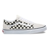 Giày Vans chính hãng Old Skool Checkerboard White - Trắng kem