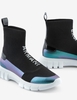 Giày hàng hiệu Armani Exchange Stretch Knit Sock Sneakers Black - Đen chính hãng