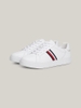 [ Hàng Auth ] Giày hàng hiệu Tommy Hilfiger Essential Tape Leather Court Trainers - Trắng