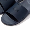 Dép FitFlop chính hãng kháng nước công nghệ iQUSHION Pool Navy Slides - Xanh