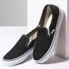Giày Vans chính hãng Slip on Classic Black White - Đen Trắng - Top Best Seller