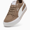 Giày thể thao sneaker chính hãng Puma Court Classic Vulcanised Formstrip Unisex Brown White - Nâu trắng