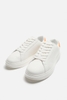 Giày sneaker Zara chính hãng Orange White Platform - Dáng đế dày Trắng cam