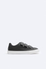 Giày sneaker Zara chính hãng Quai dán Velcro Đen Da - Black Leather
