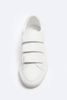 Giày sneaker Zara chính hãng Quai dán Trắng - Velcro White