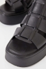 Giày chính hãng Platform Vagabond Courtney Fisherman Sandals Black - Đen