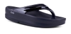 Dép phục hồi sức khoẻ chính hãng OOFOS Healthy Platform Black Sandal - Đen đế cao