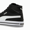 Giày thể thao sneaker chính hãng Puma Court Classic Vulcanized Formstrip Mid Top Black White - Đen trắng