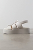 Giày chính hãng Vagabond Shoemakers Courtney Platform Fisherman Platform Sandal White - Trắng