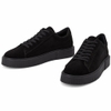 Giày sneaker thời trang VAGABOND Derek low-top sneakers All black Suede - Đen da lộn
