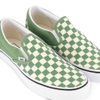 Giày Vans chính hãng Slip on Checkerboard Shale Green - Xanh lá