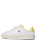 [ Hàng Auth ] Giày hàng hiệu Tommy Hilfiger Elevated Essential Leather Monogram Court Yellow White - Trắng vàng