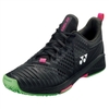 Giày Tennis Yonex chính hãng Power Cushion Sonicage 3 Clay Đen Xanh Hồng - Black Green Pink Shoes - size 40.5