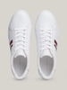 [ Hàng Auth ] Giày hàng hiệu Tommy Hilfiger Essential Tape Leather Court Trainers - Trắng