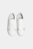 Giày Pull&Bear chính hãng Authentic Basic Casual Trainer Beige White - Trắng be