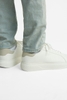 Giày sneaker Zara chính hãng Beige White Platform - Dáng đế dày Trắng kem