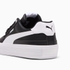Giày thể thao sneaker Puma chính hãng Court Classic Vulcanised Unisex Leather Black White - Da đen trắng