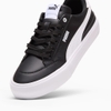 Giày thể thao sneaker Puma chính hãng Court Classic Vulcanised Unisex Leather Black White - Da đen trắng