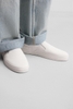 Giày sneaker slip on Zara chính hãng All White Classic - Trắng Dáng cổ điển