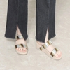 Dép quai ngang FitFlop chính hãng LOTTIE  Rainbow Patchwork Slides - 2 màu Vàng và Hồng - size 36 37 38 39 40