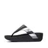 Dép xỏ ngón FitFlop chính hãng LOTTIE  Rainbow Patchwork Toe-Posts - 2 màu Đen và Hồng - size 36 37 38 39 40